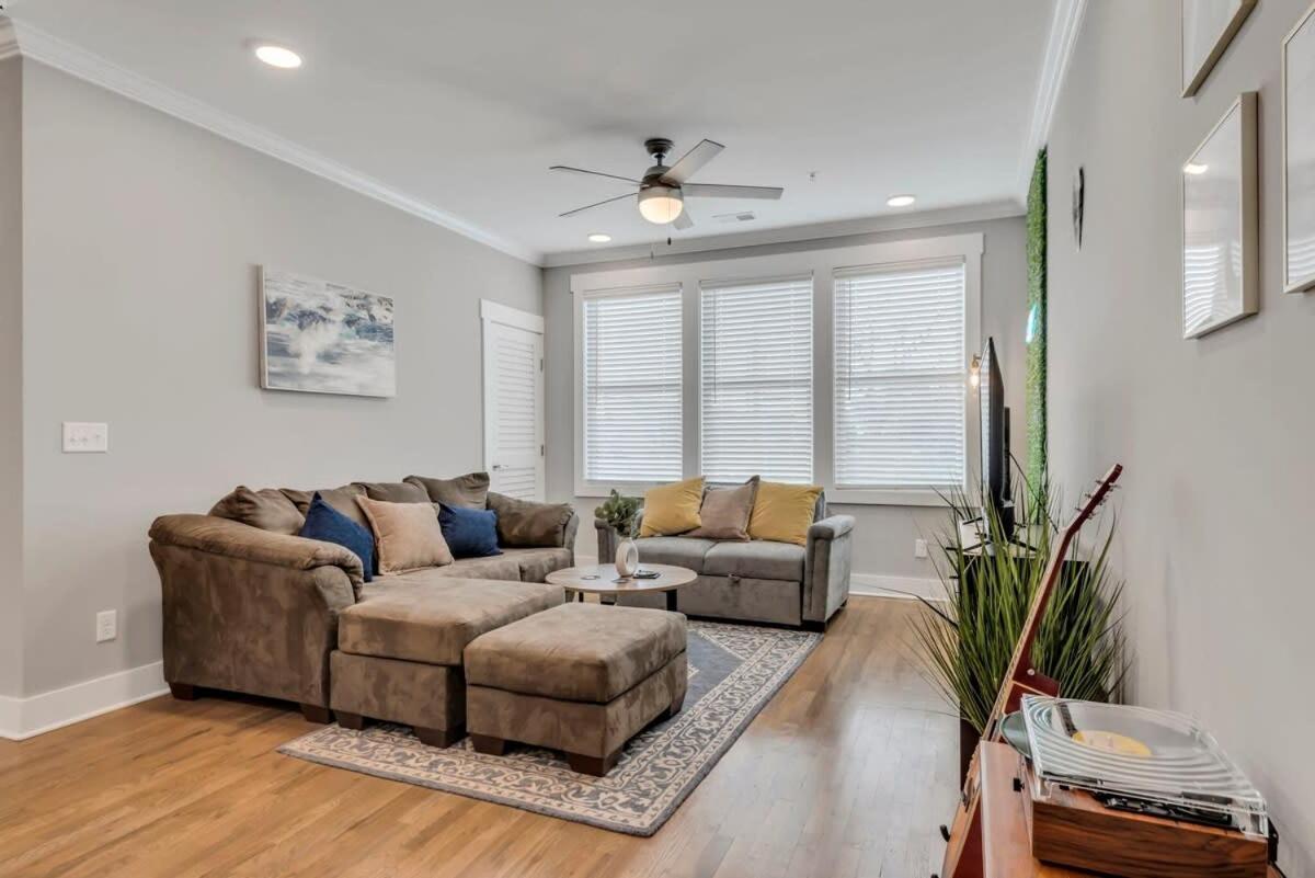 Modern Nations Condo - Walkable - 5 Mi Downtown Nashville Kültér fotó